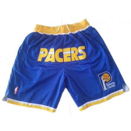 NBA Indiana Pacers Uomo Pantaloncini Tascabili Blu Swingman
